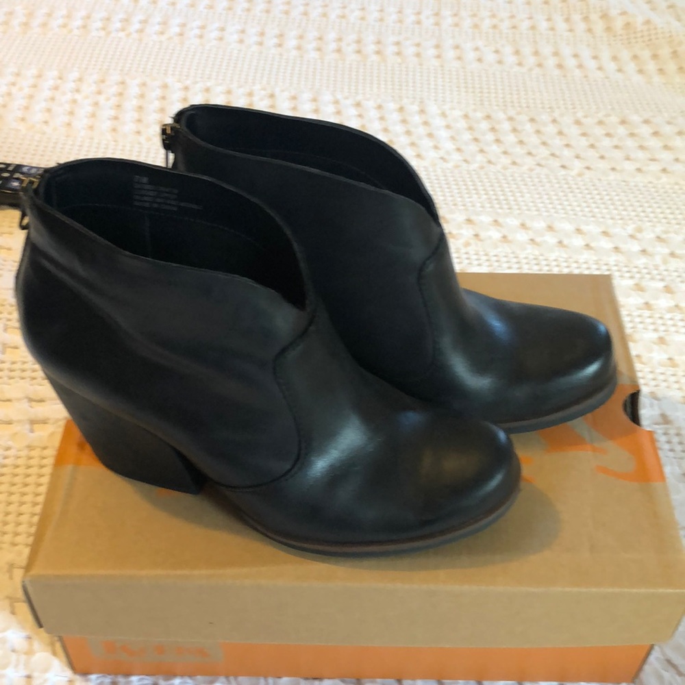 Kork-Ease Black Ankle Boots